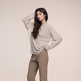 又见高山MetaMount T恤25年秋 CITY「自在呼吸」肌理混纺显瘦长袖