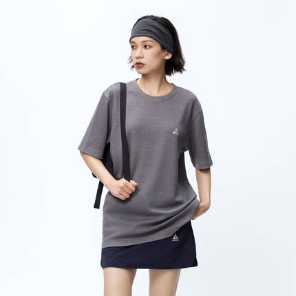 又见高山MetaMount CITY 羊毛混纺针织短袖T恤针织衫舒适夏季新品