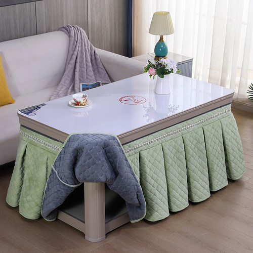 轨道式烤火罩烤火桌子罩套电炉罩长方形加绒加厚夹棉茶几烤火套罩