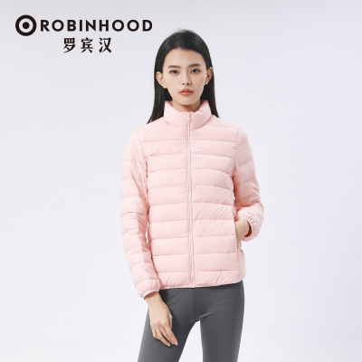 罗宾汉时尚潮流保暖女士户外休闲轻薄立领羽绒服Y-R238Y51131