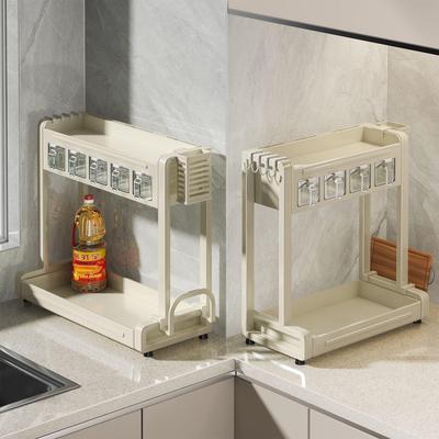 加厚碳钢厨房多功能调料盒收纳架