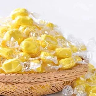 泰國風(fēng)味榴蓮糖500g特濃糖果解饞正宗水果味奶糖散裝 年貨糖果零食
