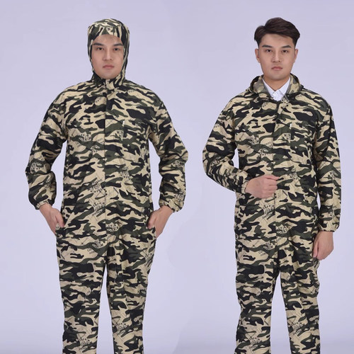 防尘连体劳保服工厂车间工作服男