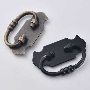 新款直销欧式仿古衣柜拉手抽屉橱柜门田园柜子门把手锌合金孔距61