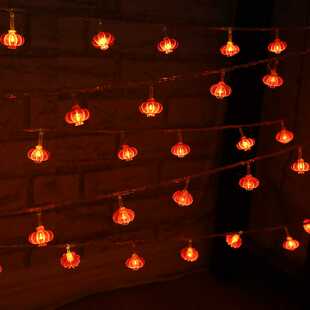 新款直销led灯串红灯笼中国结灯串过年装饰挂件元宵新年喜庆户外