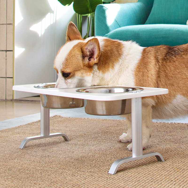 新款直销碗架双盆不锈钢狗食架狗盆狗碗猫碗宠物双碗支架狗食盆金,宠物/宠物食品及用品,猫狗碗/慢食碗,淘宝优惠券,粉丝福利购,淘宝优惠卷
