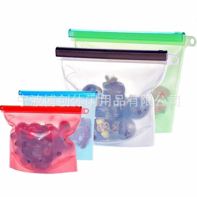 新款直销厨房家用食品水果母乳硅胶食品袋 冰箱收纳硅胶保鲜袋 密,收纳整理,果蔬收纳袋,淘宝优惠券,粉丝福利购,淘宝优惠卷