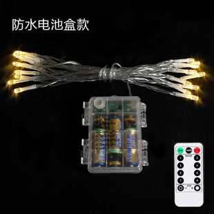 新款直销LED闪灯串电池款灯串圣诞小彩灯节日USB低压装饰灯满天星