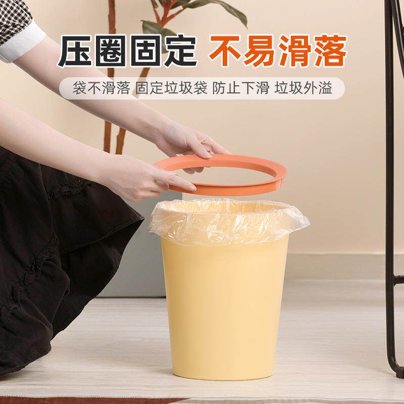 新款直销茶花垃圾桶家用客厅轻奢大容量新款厨房卧室卫生间无盖垃