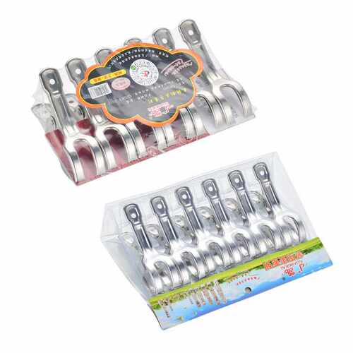 新款直销广凯不锈钢晾晒夹子 8.5cm小开口防风衣夹被夹 衣架夹子8