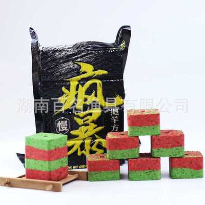 新款直销黑鸭子抛竿方块疯暴鱼饵饼海杆爆炸钩方块饵料大头鱼包邮