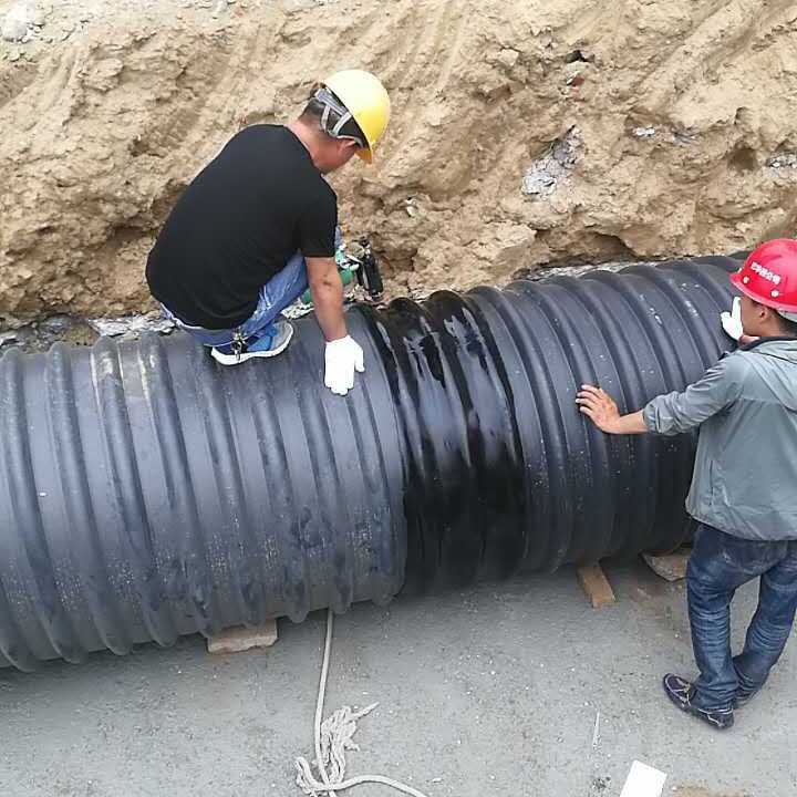 新款直销hdpe钢带波纹管DN200排水管800HDPE钢带增强聚乙烯螺旋波