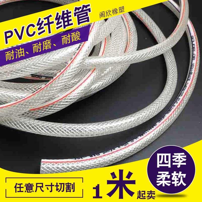 pvc纤维管 塑料软管 编织网管 塑料网纹管 PVC增强管 水管蛇皮管