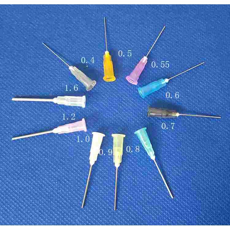 27-16G0.4-1.6卡口塑座不锈钢点胶针头/针咀 塑钢平头针1寸25mm