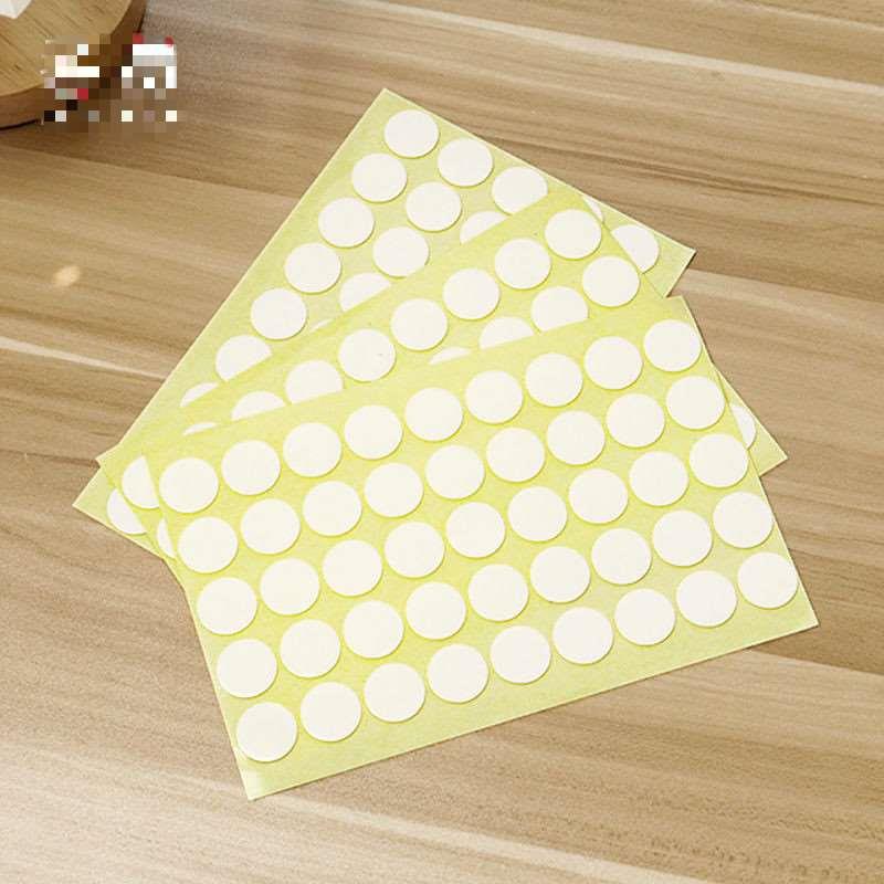 无痕双面胶带圆形盲盒固定高粘度不粘胶透明纳米胶贴不留痕墙可撕