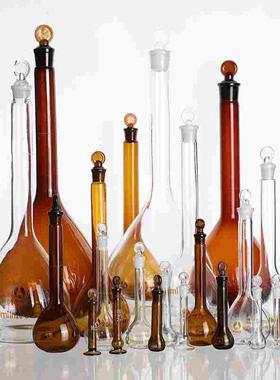 5 10 25ml50ml100ML250ml500ml1000ml2000ml透明 棕色 玻璃容量瓶