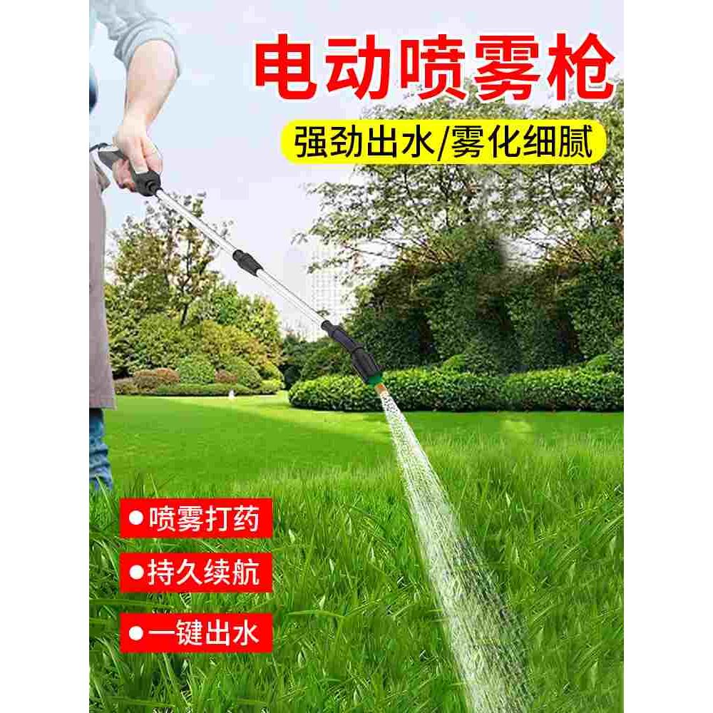 电动喷雾器喷水枪小型家用电动浇花打药神器园艺喷淋消毒高压喷枪
