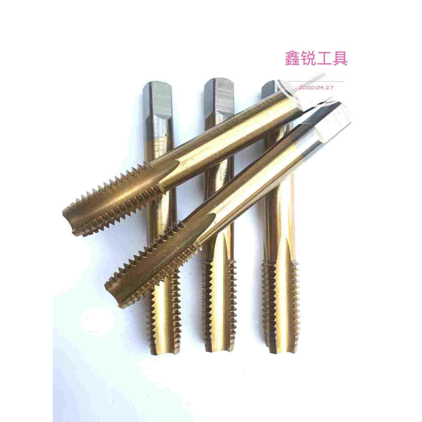 贝诺尔镀钛丝锥钢件专用攻丝机用丝锥先端直槽攻丝m3m4m5m6m8m10