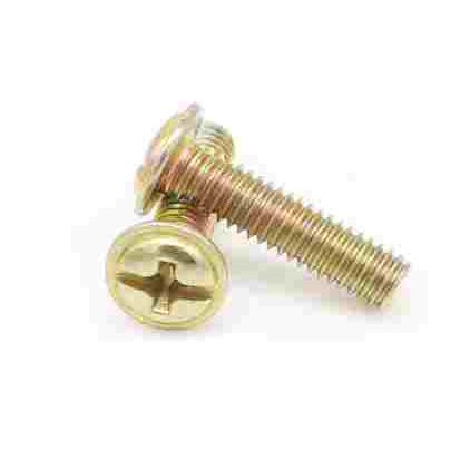 十字圆头带垫机牙螺丝 机丝M5*8X10X12X16X20X25X30X35X40mm