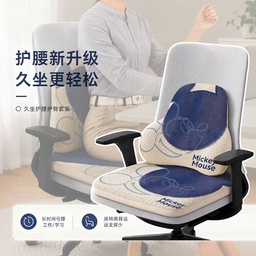 新款四季通用久坐靠垫坐垫套装