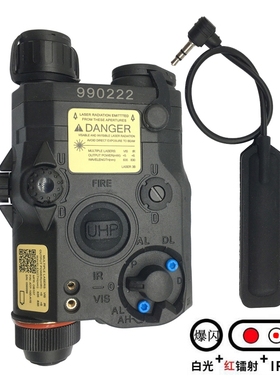 海外版PEQ15红镭射IR补光指示器战术手电筒LED灯强光爆闪户外照明