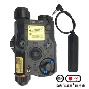 海外版PEQ15红镭射IR补光指示器战术手电筒LED灯强光爆闪户外照明