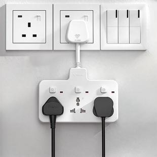 英标B座转换器多功插排插线板英规一转三能插头香港版带U插S97691