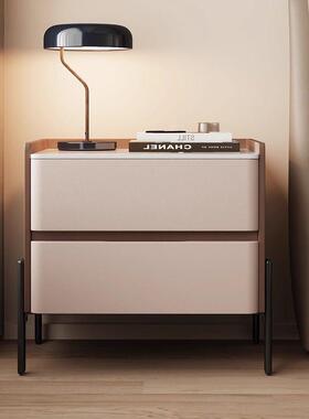 新实木床室头柜家用卧202爆款5款轻奢高级感小型简约85742床边收