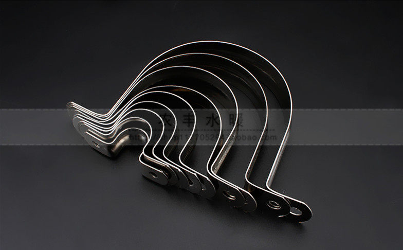 04不锈钢半边码管卡4分6分1寸水管骑马卡钢皮码管吊码码100个装