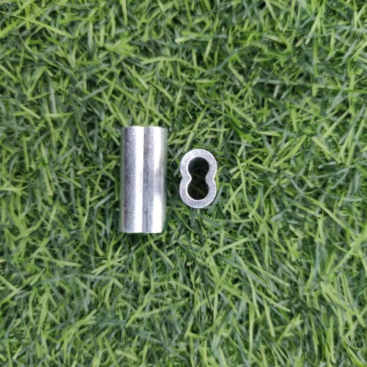 304不锈钢M6蝴蝶扣卡头双卡铝扣单向锁保险卸扣转环钢丝绳紧固件