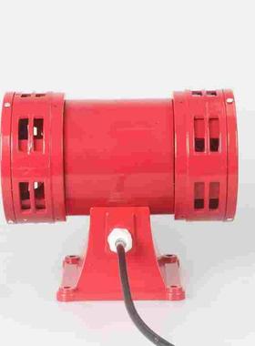 中厦蜂鸣器MS-490双头报警器红色大功率报警器高分贝防空警报风螺