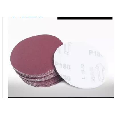 植绒砂纸片气动机自粘拉绒布砂纸皮砂纸磨片圆盘抛光片150MM 6寸