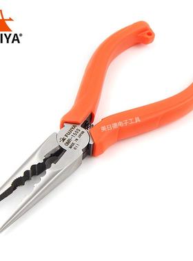 日本富基亚尖嘴钳细齿有牙尖咀防滑夹取钳MP9-110/GMR-150/GR-150