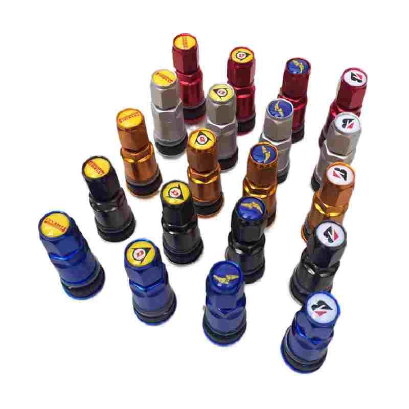 汽车用品铝合金倍耐力邓禄普普利司通防爆马牌标志气门嘴充气嘴