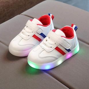 童鞋女童男童鞋summer shoes kids baby boys and girl LED shoes