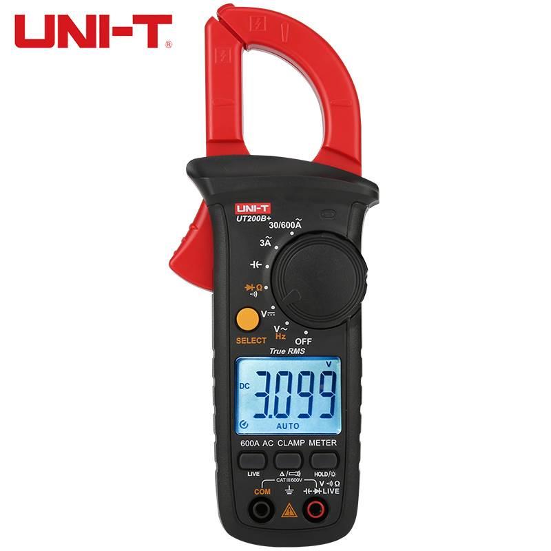 优利德数字钳形表真有效值高精度数显钳型万用表智能防烧 UT200B+