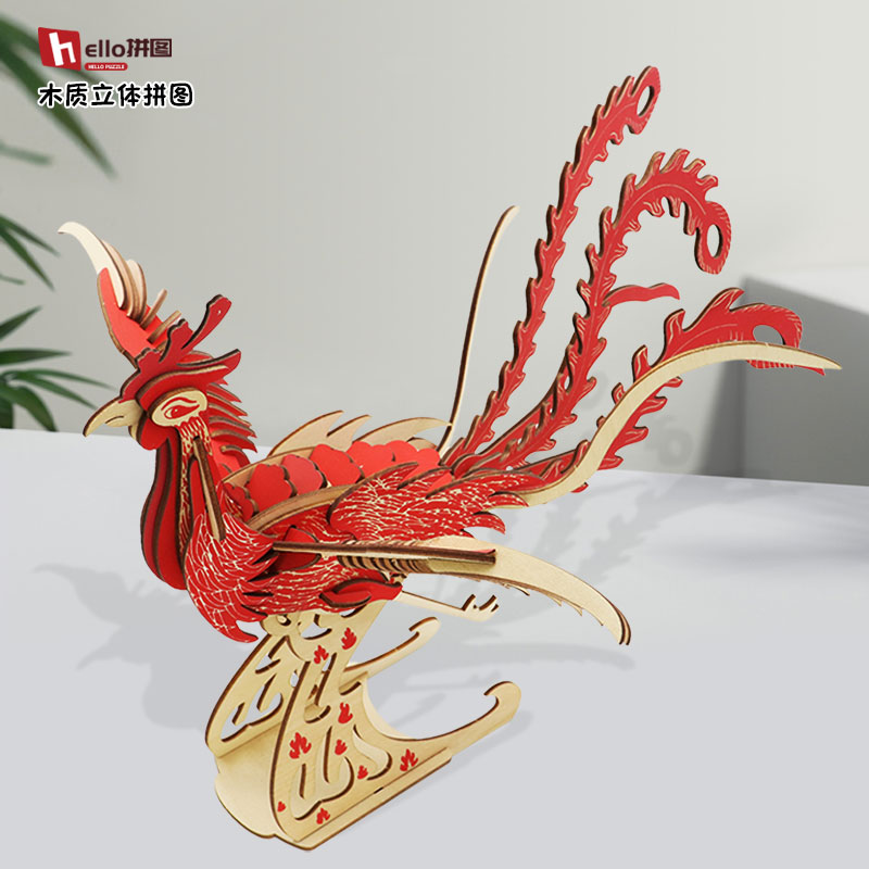 立体拼图木质玩具摆件益智