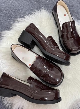 芙语绵绵Lolita原创正品2025新圆头软底中跟单鞋学生制服鞋zf2z