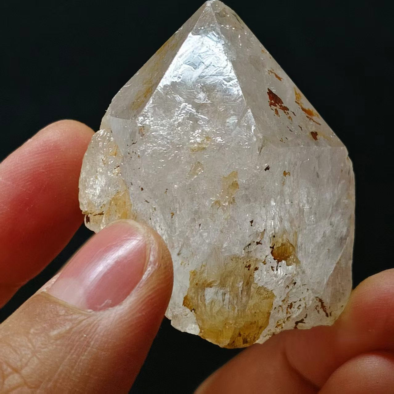 天然水晶原石奇石收藏级摆件西藏水晶高N冰感净化把玩件矿物标本