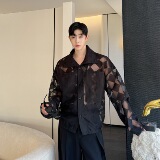 夏季韩版宽松防晒格子休闲衬衫男P85，男装防晒衣，星座1111（原C206）
