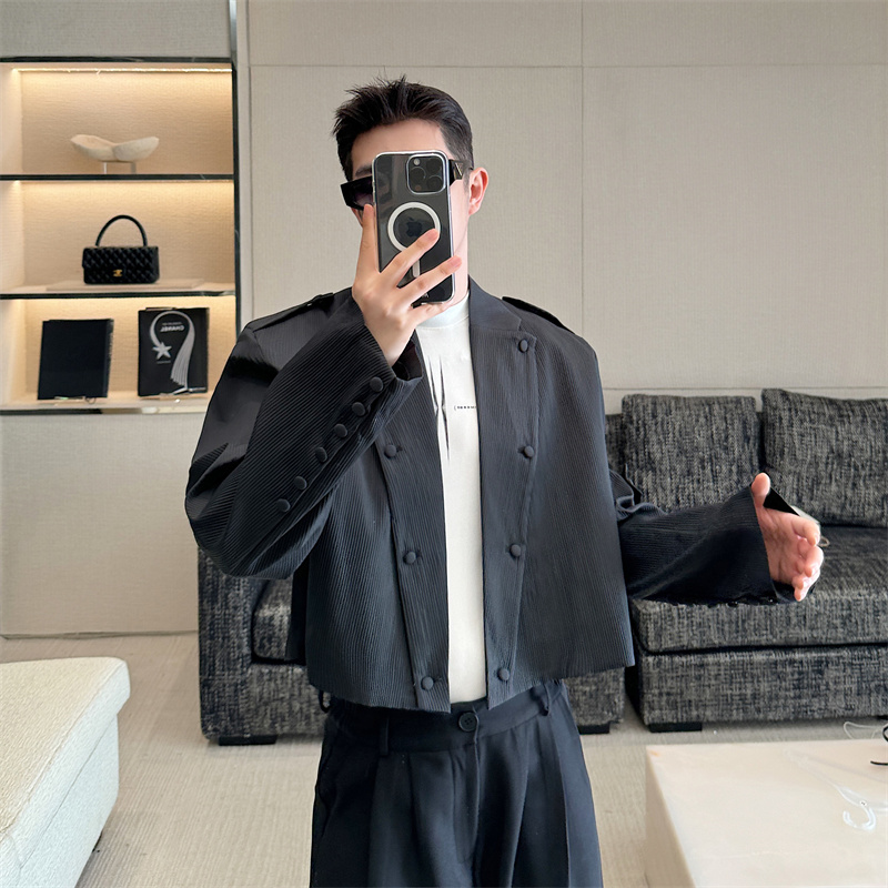 24年新款男士短夹克外套潮P130，男装夹克，电商B202