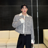 小香风撞色夹克P155，男装夹克，星座1111（原C206）