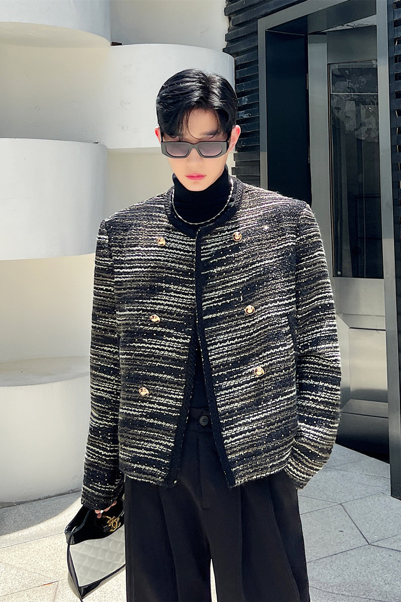 小香风毛呢外套男P155,女装短外套,星座1111（原C206）