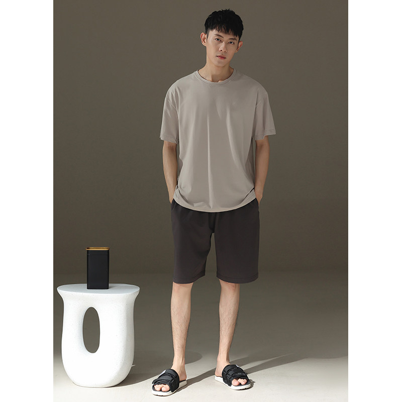 【日本むいひ轻奢】新款睡衣2026年男夏季纯棉短袖短裤家居服套装
