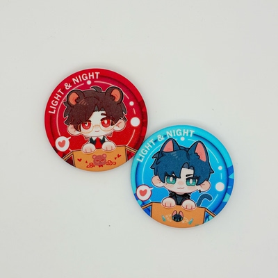 光与夜周边78mm6611吧唧徽章马口铁胸针挂件
