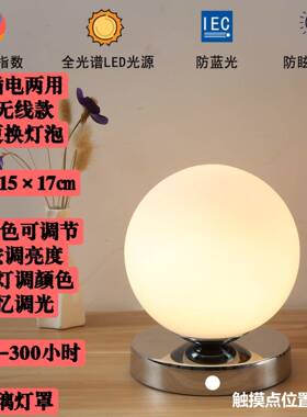 LE触D15677北欧简约充电摸感应卧灯室睡眠床头灯in台s氛围灯喂奶
