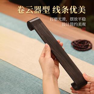 黑檀木云黑檀卷云木质卧线香底座香盒家用室内线香香盒檀香沉香卧