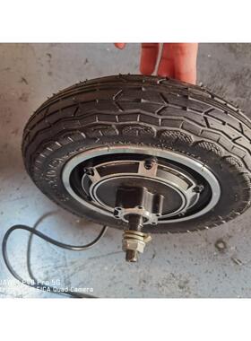 10寸碟刹轮毂无刷滑车2电ORG动电机配10*2.152.5车2.板753.0轮胎