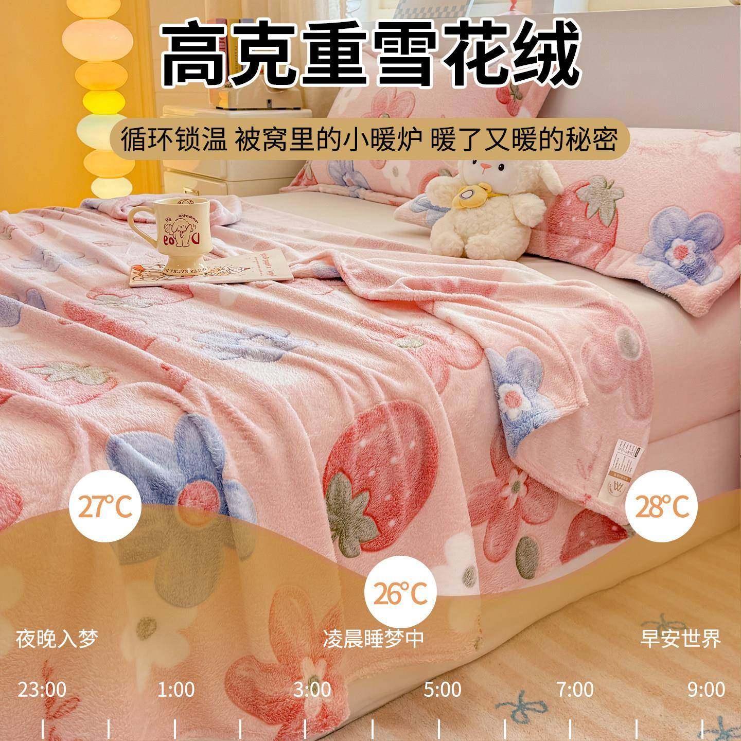 冬季花绒牛雪奶床单宿单件加绒加YXA-1212厚毛毯单人学生舍铺床绒,床上用品,床单,淘宝优惠券,粉丝福利购,淘宝优惠卷