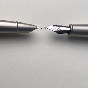 支持定制 永生手工打磨长刀研钢笔加粗1.0m书法专业级高档钢笔套装